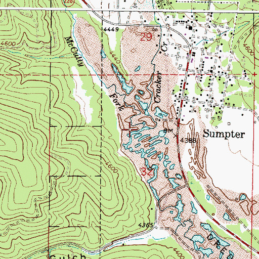 Topographic Map of McCully Fork, OR