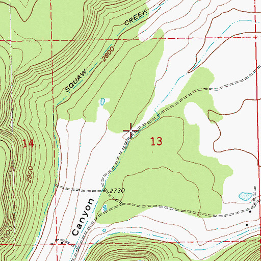 Topographic Map of McKenzie Canyon, OR