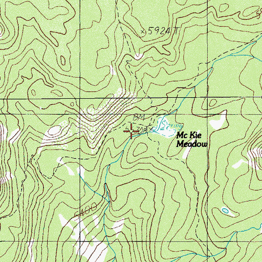 Topographic Map of McKie Camp, OR