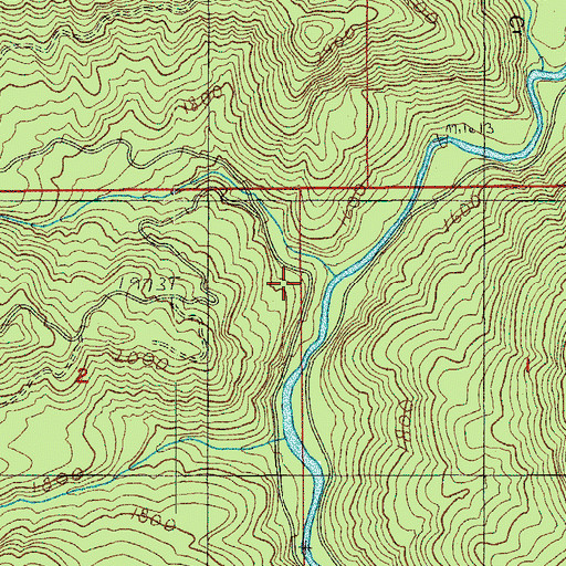 Topographic Map of McKinley Creek, OR