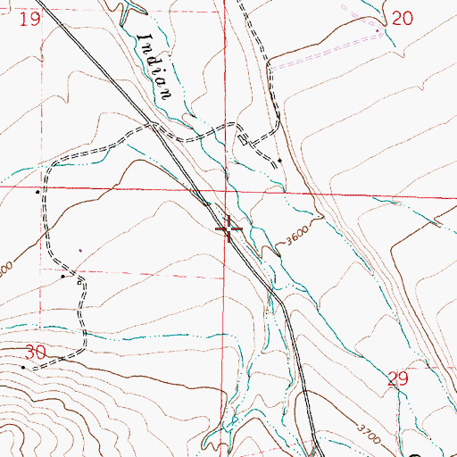 Topographic Map of McKinney Creek, OR