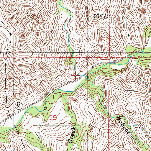 Topographic Map of McLain Gulch, OR