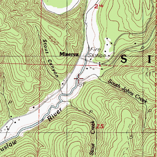 Topographic Map of McLeod Creek, OR
