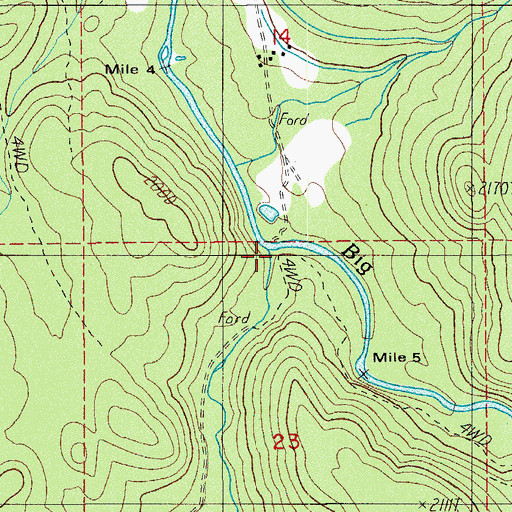 Topographic Map of McNeil Creek, OR