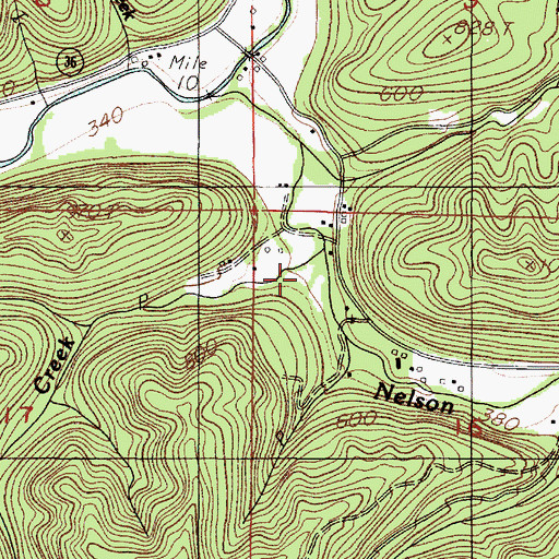 Topographic Map of McVey Creek, OR