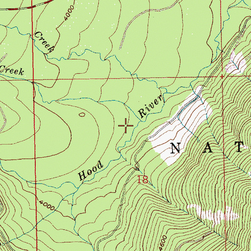 Topographic Map of Meadows Creek, OR