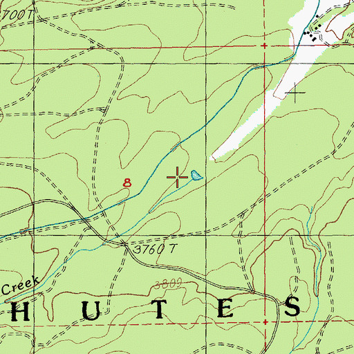 Topographic Map of Melvin Creek, OR