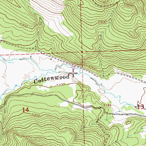 Topographic Map of Mesman Creek, OR