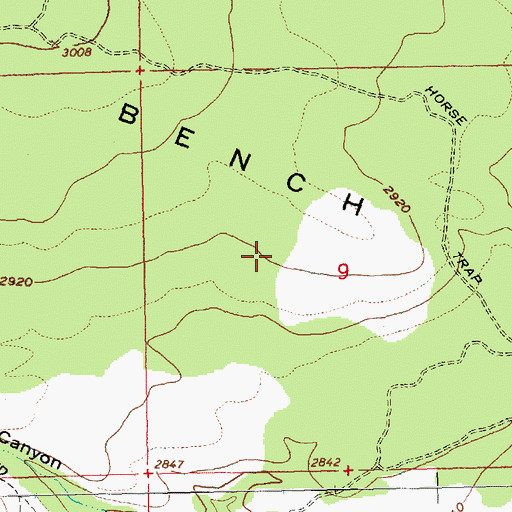 Topographic Map of Metolius Bench, OR