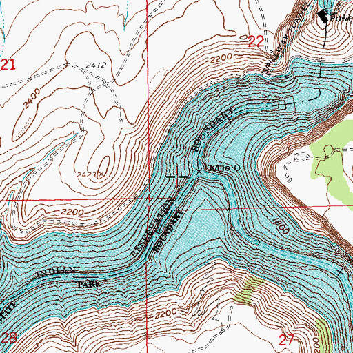 Topographic Map of Metolius River, OR