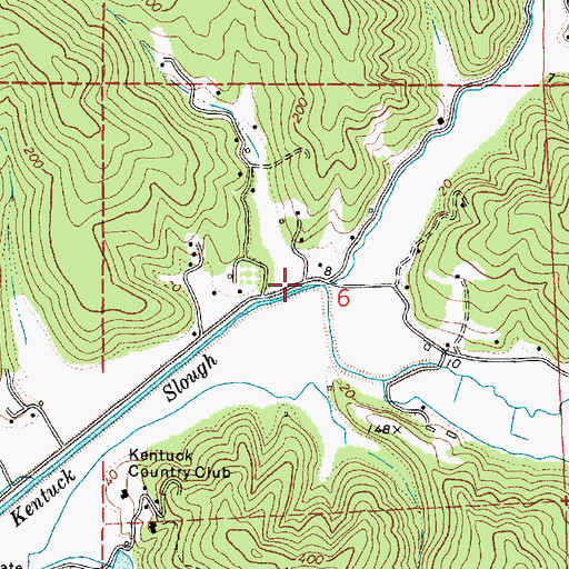 Topographic Map of Mettman Creek, OR