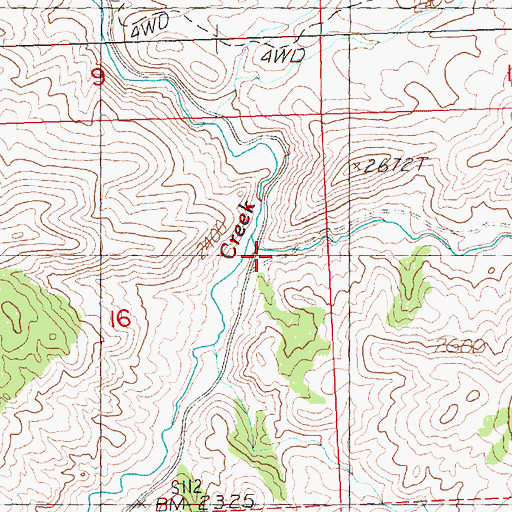 Topographic Map of Meyers Canyon, OR