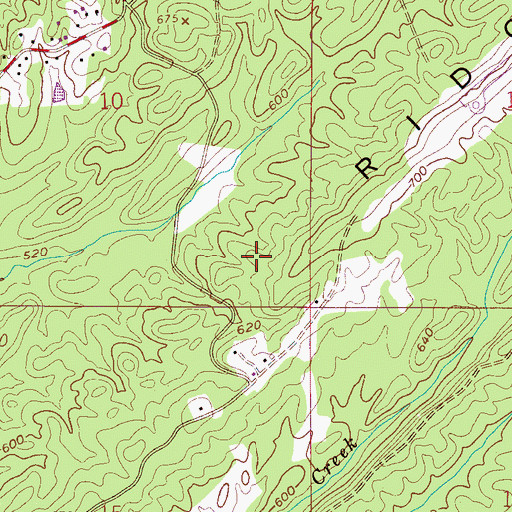 Topographic Map of Bluff Ridge, AL