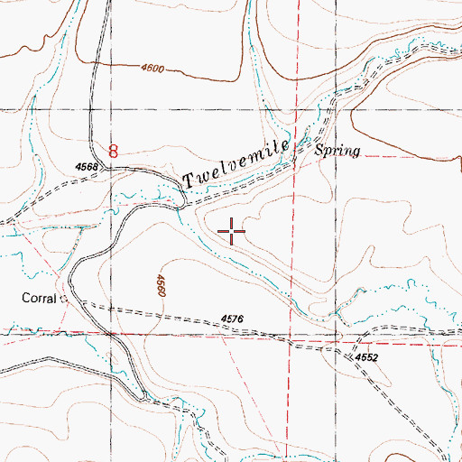 Topographic Map of Black Snag Creek, OR