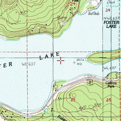Topographic Map of Middle Santiam River, OR