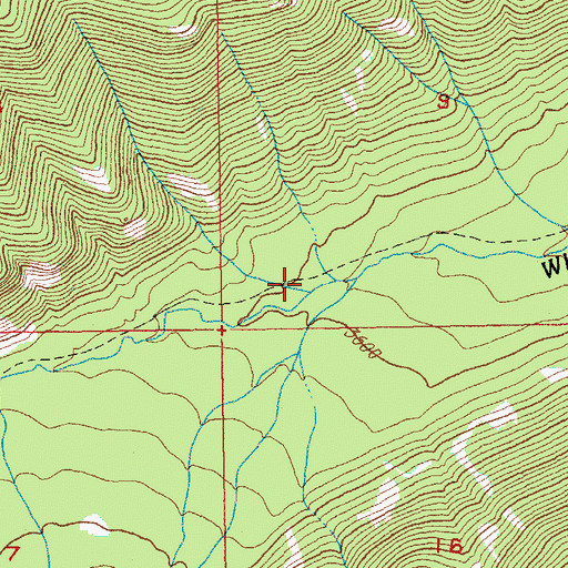 Topographic Map of Milk Creek, OR
