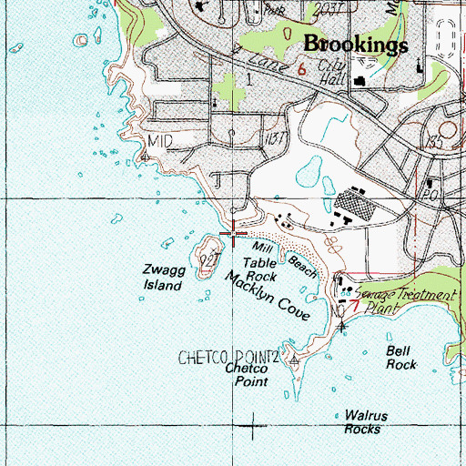 Topographic Map of Macklyn Creek, OR