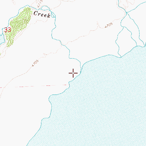 Topographic Map of Mill Creek, OR