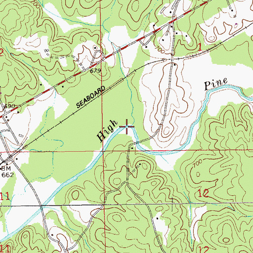 Topographic Map of Boatner Creek, AL