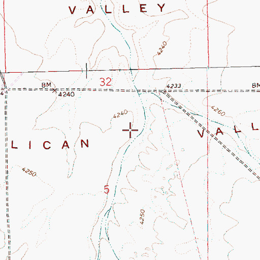 Topographic Map of Millican Valley, OR