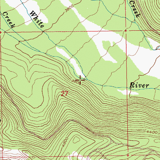 Topographic Map of Mineral Creek, OR