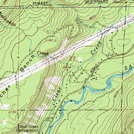 Topographic Map of Minikahda Creek, OR