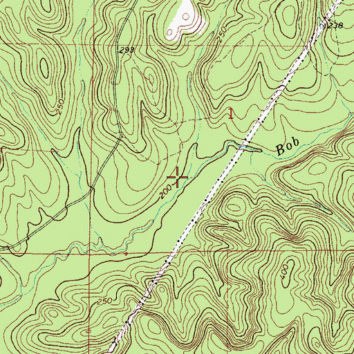 Topographic Map of Bob Branch, AL