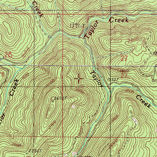 Topographic Map of Minnow Creek, OR