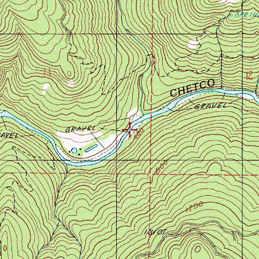 Topographic Map of Mislatnah Creek, OR
