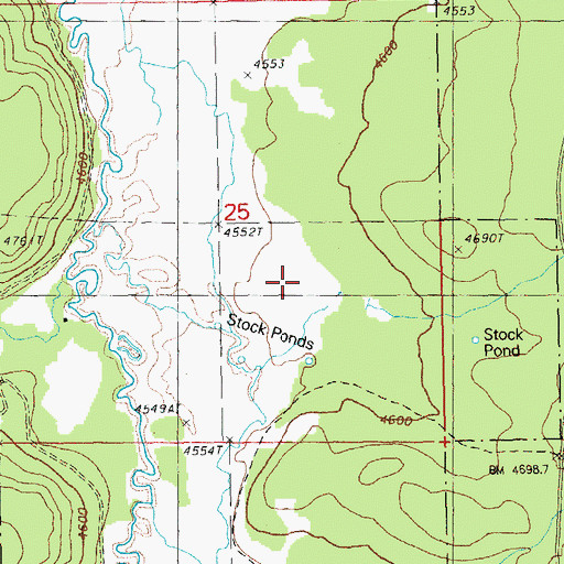 Topographic Map of Modoc Creek, OR