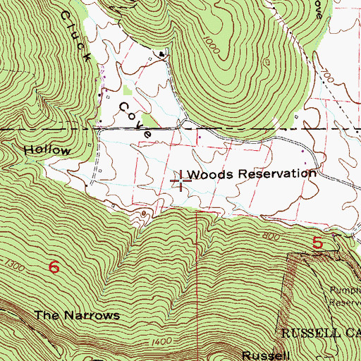Topographic Map of Bob Payne Hollow, AL