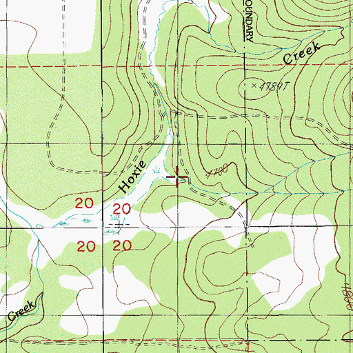 Topographic Map of Moon Prairie Guard Station, OR