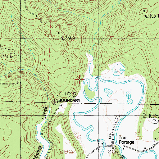 Topographic Map of Morris Creek, OR
