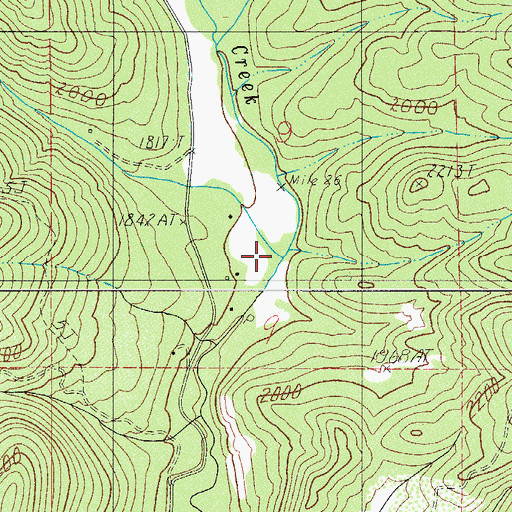 Topographic Map of Morrison Creek, OR