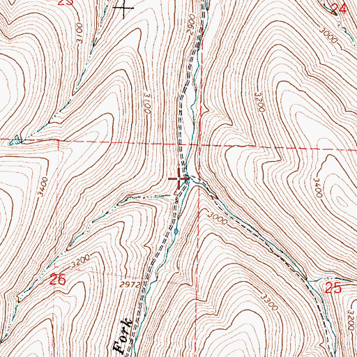 Topographic Map of Morse Creek, OR
