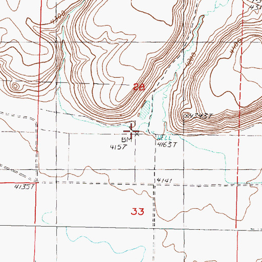 Topographic Map of Mortimer Canyon, OR