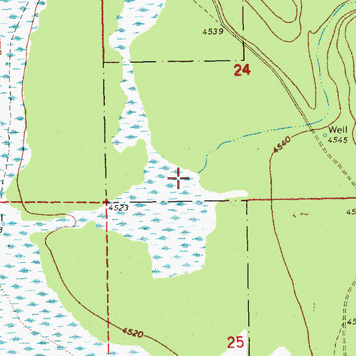 Topographic Map of Mosquito Creek, OR