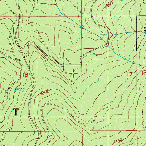 Topographic Map of Mosquito Fish Lake Trail, OR