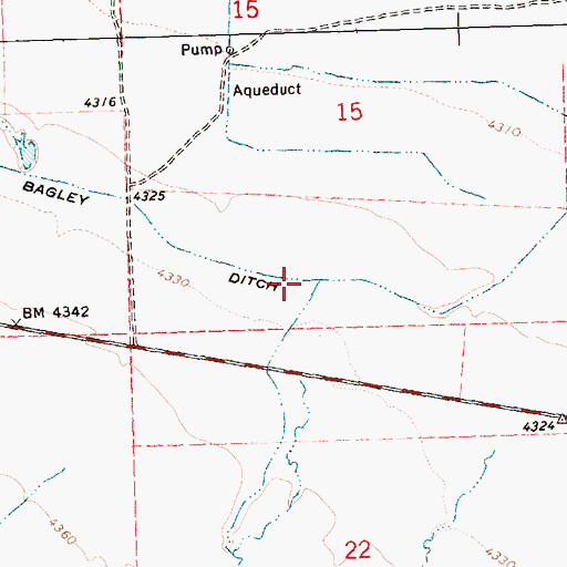Topographic Map of Moss Creek, OR