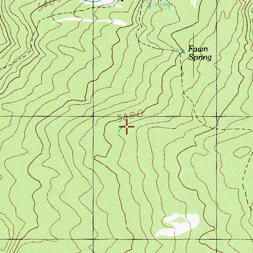 Topographic Map of Moude Mountain Trail, OR