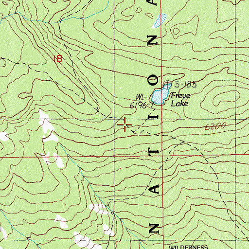Topographic Map of Mount McLoughlin Trail, OR