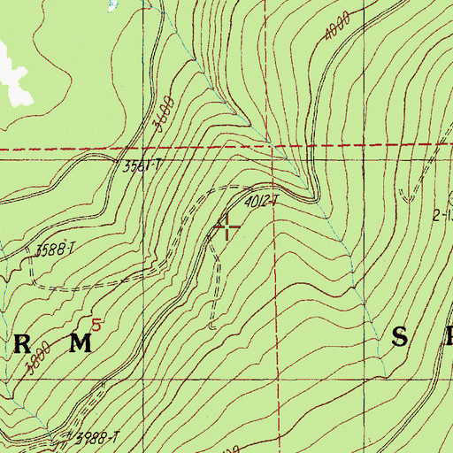 Topographic Map of Mount Wilson Trail, OR