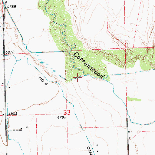 Topographic Map of Muddy Creek, OR