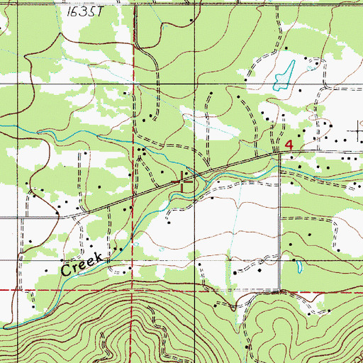 Topographic Map of Munger Creek, OR