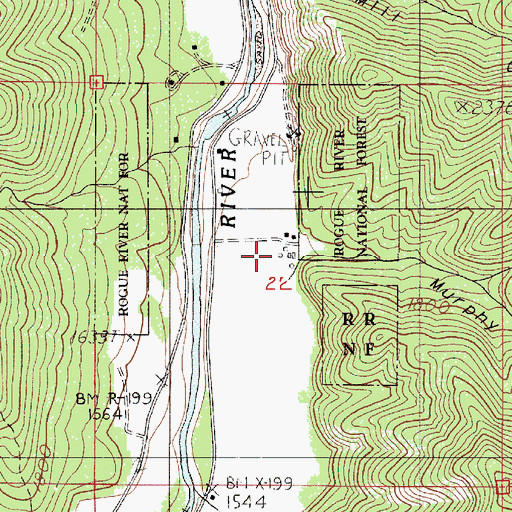 Topographic Map of Murphy Gulch, OR