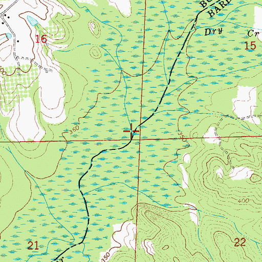 Topographic Map of Bogue Chitta Creek, AL