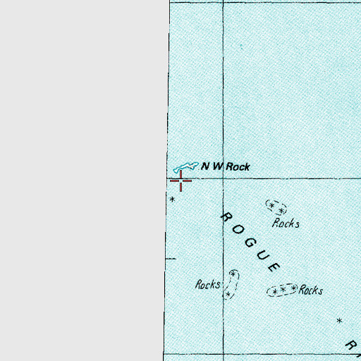 Topographic Map of Northwest Rock, OR