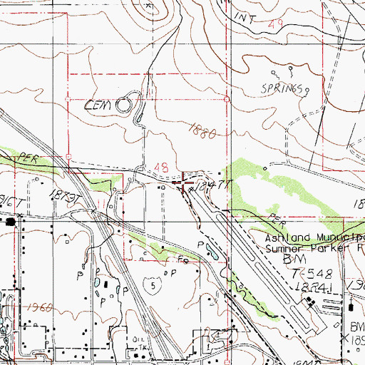 Topographic Map of Neil Creek, OR