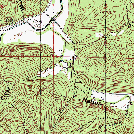 Topographic Map of Nelson Guard Station, OR