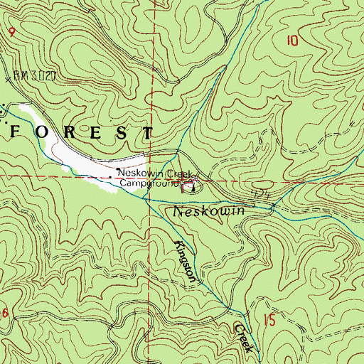 Topographic Map of George R Vogel Group Camp, OR